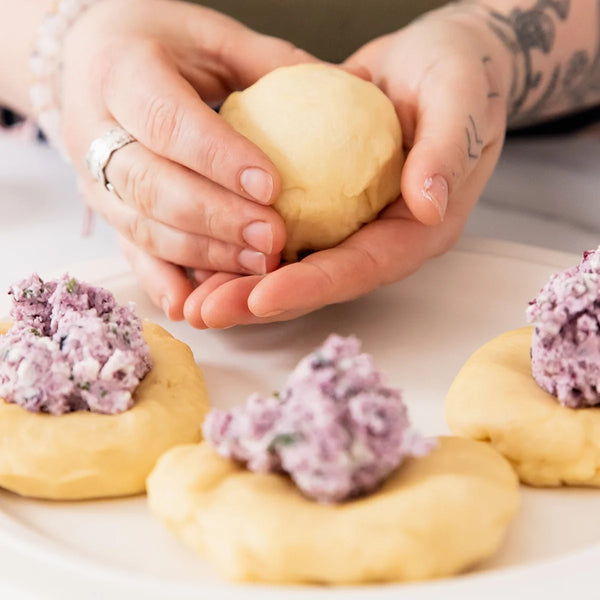 Goat Cheese & Blueberry Stuffed Rolls