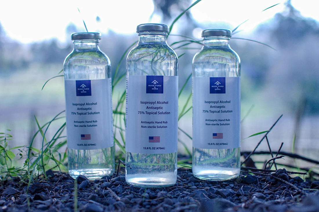 NEW Kuze Fuku & Sons 75% Isopropyl Alcohol Hand Sanitizer