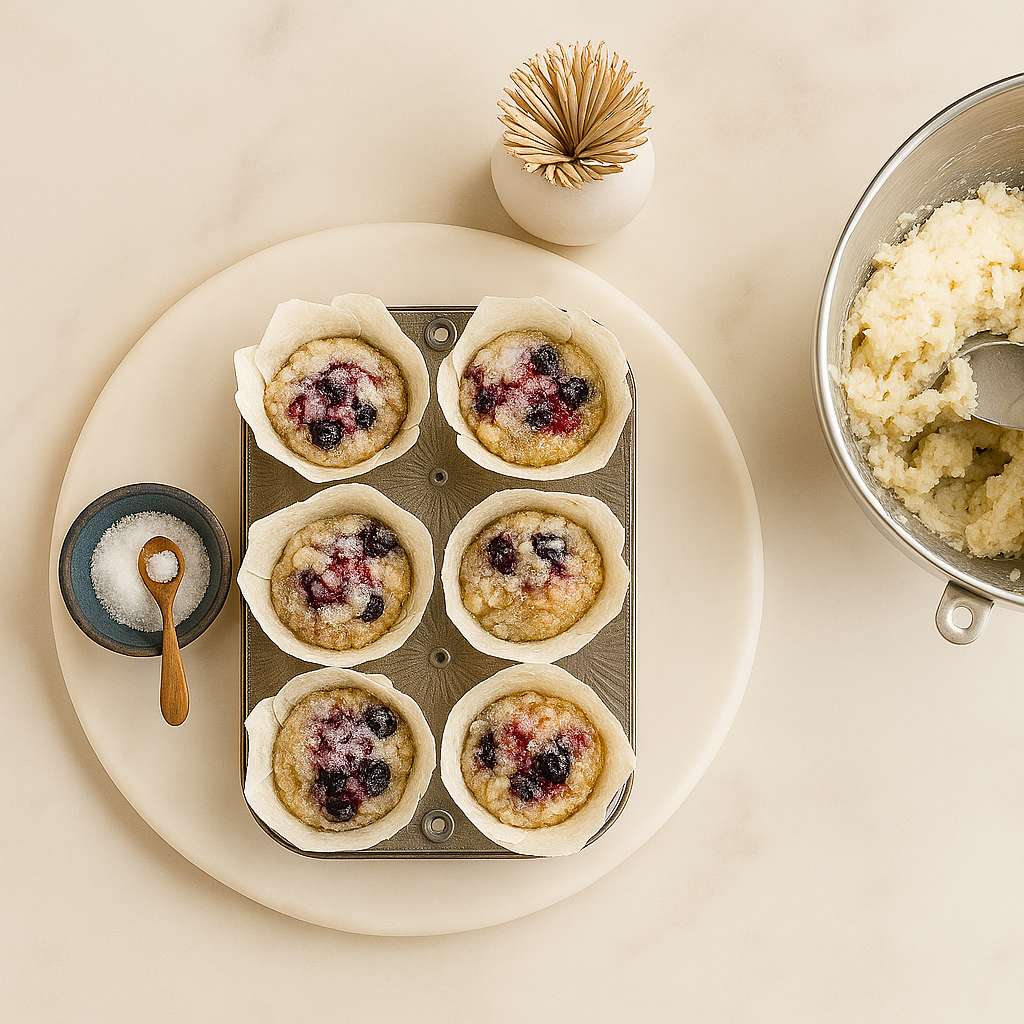 BLUEBERRY LEMON BUTTERMILK MUFFINS