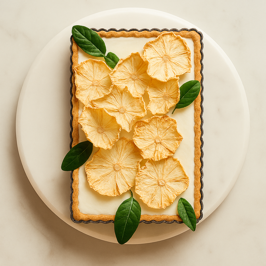 SPICY JELLY AND BUTTERMILK TART