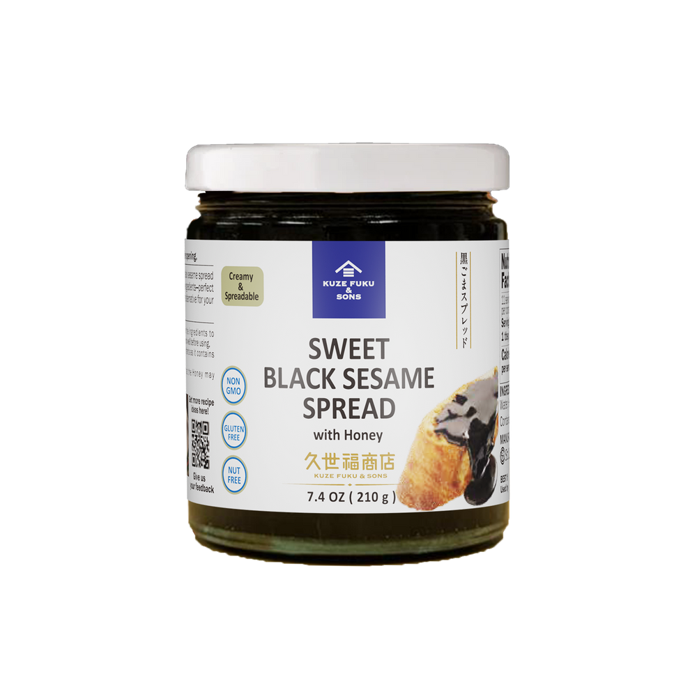 Kuze Fuku Sweet Black Sesame Spread with Honey 7.4oz (210g)