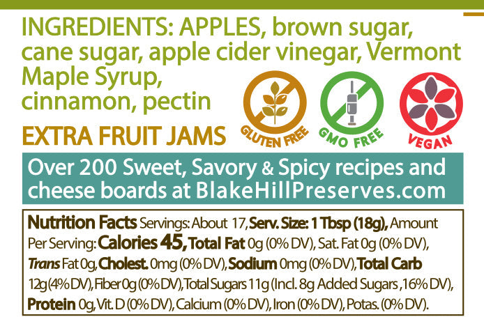 Heirloom Apple with Maple Syrup nutrition facts