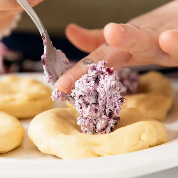 Goat Cheese & Blueberry Stuffed Rolls