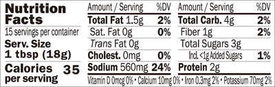 Nutrition for Kuze Fuku Garlic Miso Topping 9.5 oz (270g)