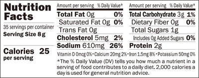 Nutrition for Kuze Fuku Traditional Umami Dashi Soup Base & Seasoning 15-packets 4.23 oz (120g)