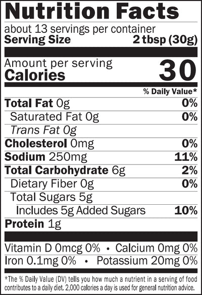 Nutrition for Kuze Fuku Yuzu Miso Premium Sauce 13.7 oz  (388.8g)