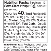 Bonnie's Yuzu Orange Spread 8.75 oz (248g)