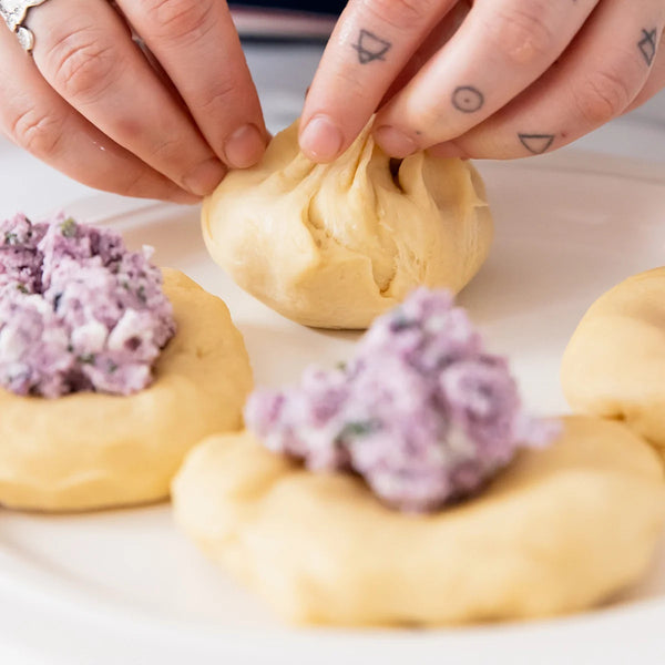 Goat Cheese & Blueberry Stuffed Rolls